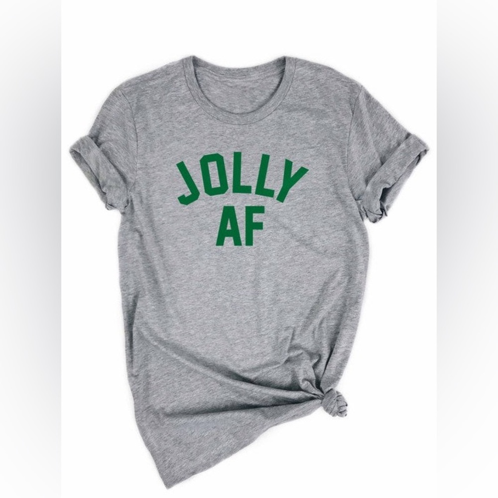 Jolly AF‎ Gray Tee Women’s Size Small